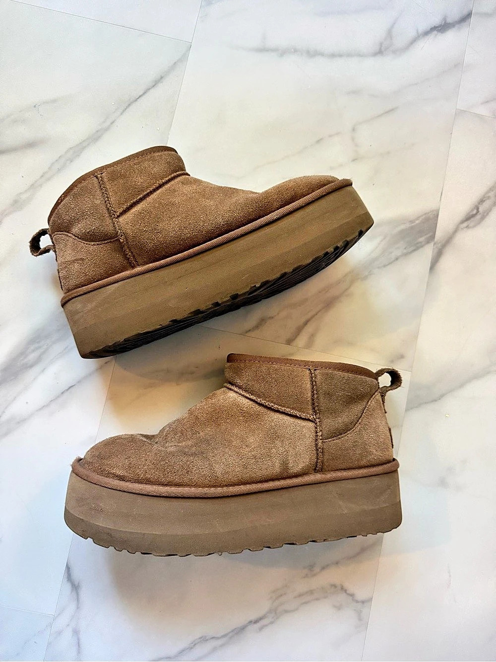 UGG Classic Ultra Mini Platform Boots in Brown
